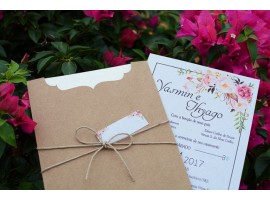 convite de casamento envelope