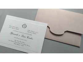 Convite Envelope Bico exclusivo com Brasão