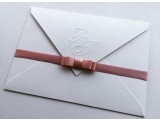 Convite Envelope com Fita e Laço de Cetim