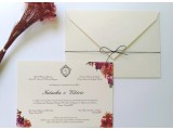 Convite Envelope com Floral e Relevo