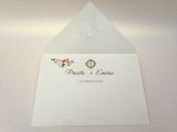 convite envelope com floral naturalle