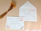 convite envelope lindo com floral