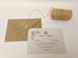 convite envelope tradicional com floral