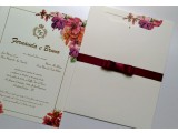 convite floral marsala