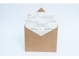convite rustico em envelope