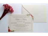 lindo convite envelope com floral