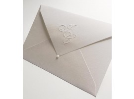 convite envelope tradicional Branco