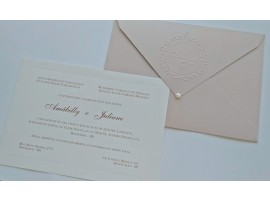 Lindo Convite envelope nude